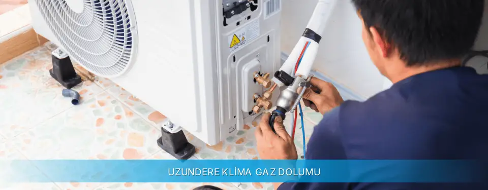 Uzundere İlçemi Midea Klima Gaz Dolumu